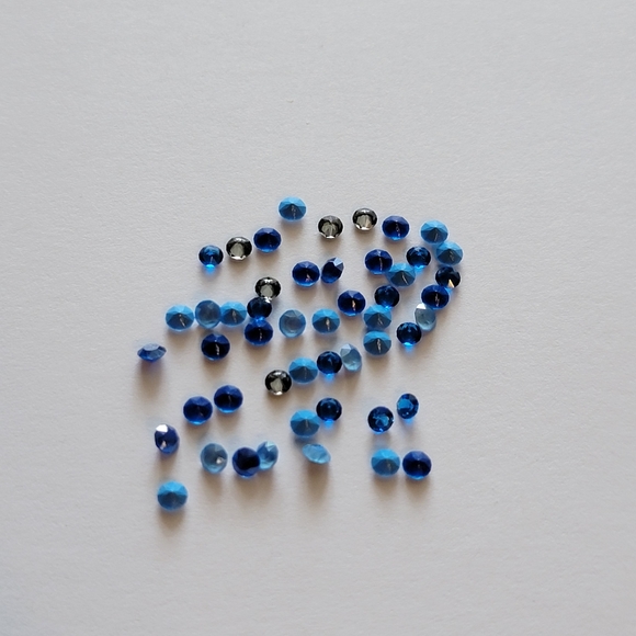 Origami Owl Stardust 5mm Crystals - mixed lot of blues (50 total) - Picture 3 of 3